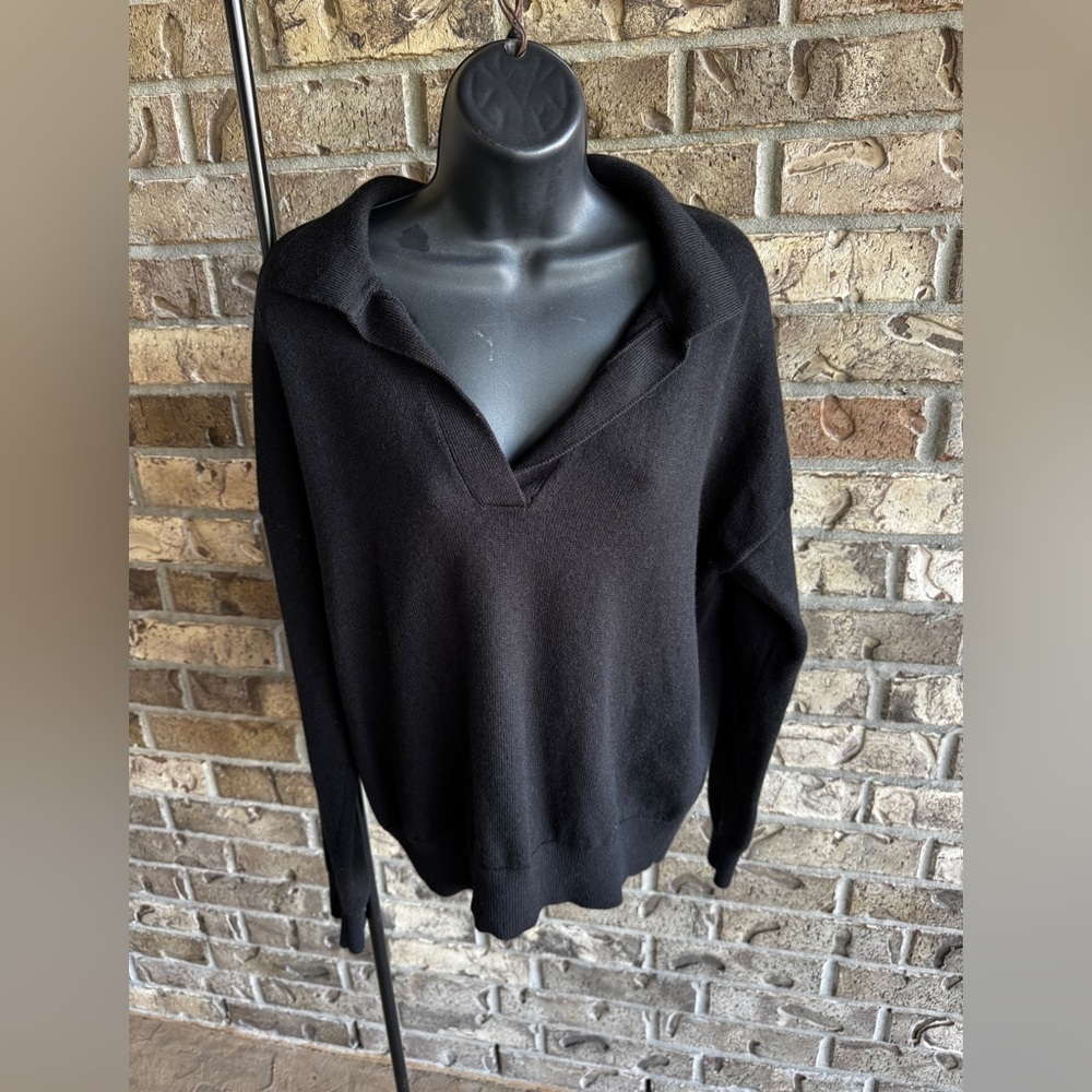 Wilfred Clara Merino Wool Polo Sweater Size L - Picture 3 of 12